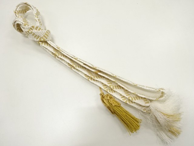 JAPANESE KIMONO / HAND-TIED OBIJIME CORD